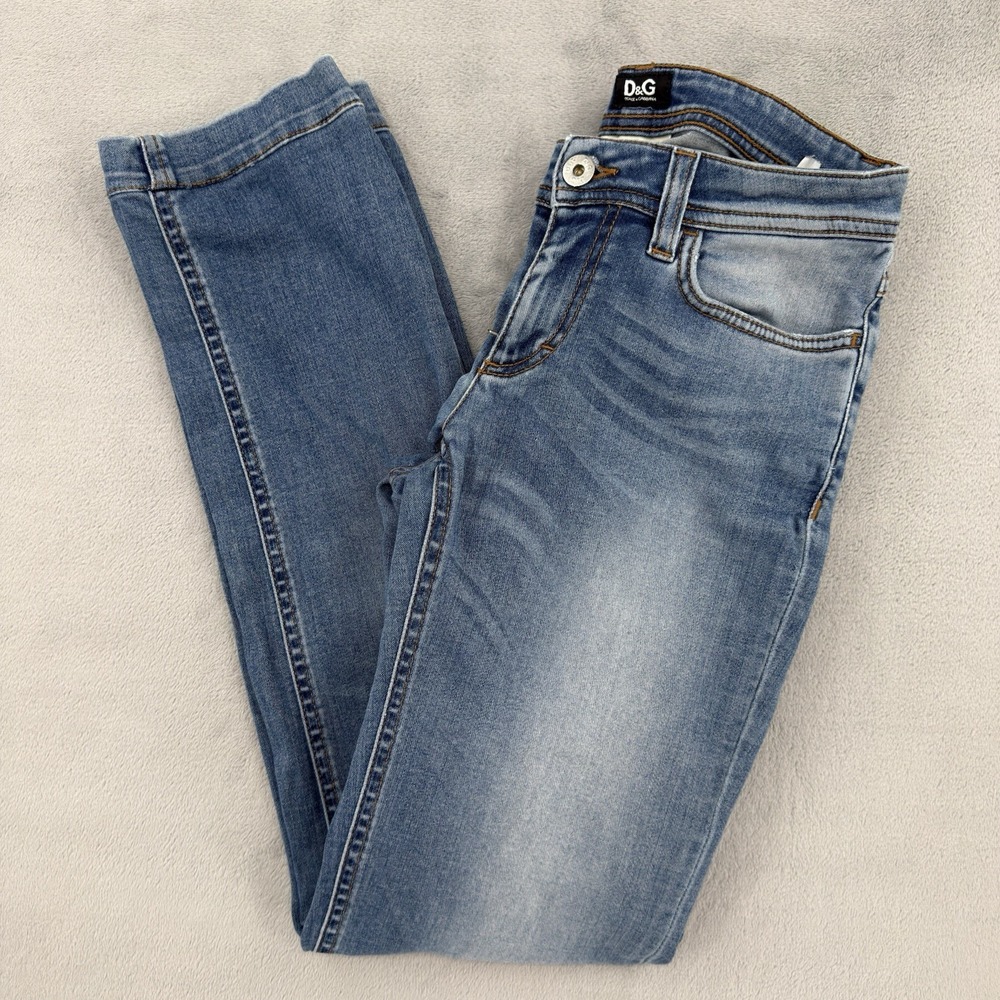 Vintage Dolce & Gabbana Jeans Womens Sz 25 Cute Tight Waist Low Designer